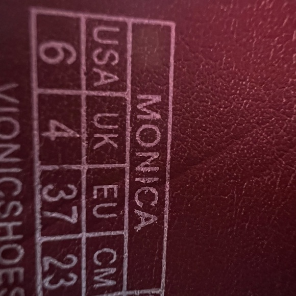 Vionic Monica Platform Women's Burgundy Shiraz Satin Slide Sandals Size 6 - Picture 9 of 9